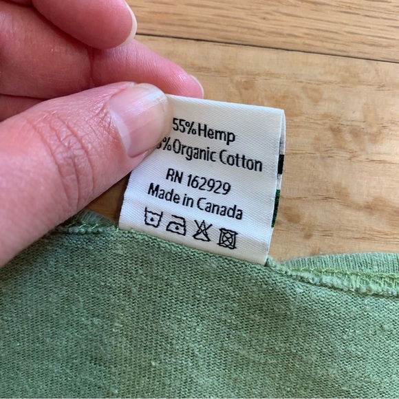 Women’s Asatre Relaxed Fit Shirt Long Sleeve Hemp Eco-Friendly Top Size Large - Picture 6 of 9